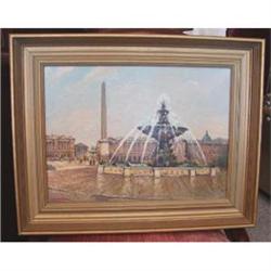 Caprino "Place de la Concorde, Paris" Oil #1876992
