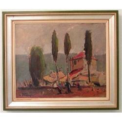 LISTED Axel Hamborn "Provence" Oil Painting #1876996