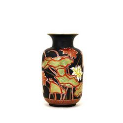 Old Japanese Kutani Imari Porcelain Vase Lotus #1877053