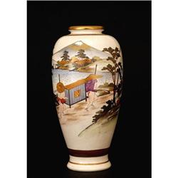 Old Japanese Satsuma Carriage Ride Figurine #1877072