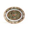Image 1 : Old Chinese Rose Medallion Coin Oval Plate #1877089
