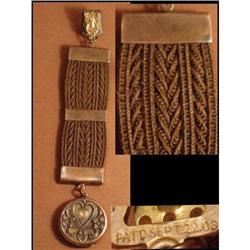 DATED woven memorial HAIR WORK watch chain #1877137