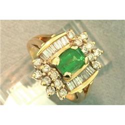 2.00ct Tsavorite & Diamond 14k Y Gold Ring #1887433