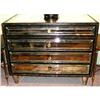 Image 1 : Pair of Mirrored Nightstands Commodes Chests #1887638