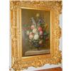 Image 1 : Oil on Canvas Italian Floral Louis XV Frame #1888002