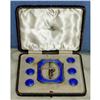 Image 1 : Rare Mappin Webb Sterling Silver Enamel Suite #1888012