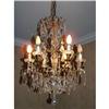 Image 1 : 6 L  Bronze and crystal French Chandelier #1888098