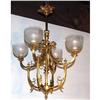 Image 1 : Quality French Bronze Empire Chandelier 4L #1888102