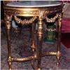 Image 1 : French  Table marble top gold guilding  #1888115