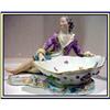 Image 1 : MEISSEN RECLINING MAN FIGURAL OPEN SALT #1888135