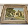 Image 1 : French Oil Painting Depicting a Church in St. #1888154