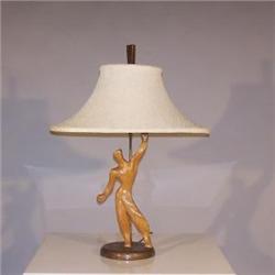 Heifetz lamp/light (wood carved, art, modern) #1900411