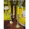 Image 1 : ANTIQUE SILVER PLATED CANDELABRA #1900796