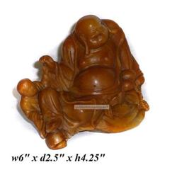 Chinese Shou Shan ( Soap Stone ) Happy Buddha #1901090