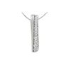 Image 1 : Natural 0.33 CTW Diamond Necklace 14K White Gold - REF-53M3F