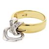 Image 1 : Natural 0.18 CTW Diamond Ring 14K Two Tone Yellow Gold - REF-52Y2N