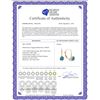 Image 2 : Genuine 1.20 ctw Blue Topaz Earrings 14KT Yellow Gold - REF-23Y2F