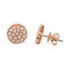 Image 1 : Natural 0.51 CTW Diamond Earrings 14K Rose Gold - REF-63F2M