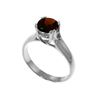 Image 1 : Genuine 1.10 ctw Garnet Ring 14KT White Gold - REF-63M3T