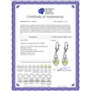 Image 2 : Genuine 1.25 ctw Peridot Earrings 14KT White Gold - REF-25R6P