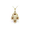 Image 1 : Genuine 1.20 ctw Citrine Necklace 14KT Yellow Gold - REF-30X7M