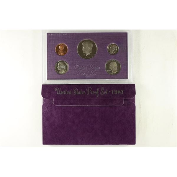 1987 US PROOF SET (WITH BOX)