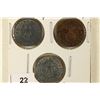 Image 1 : 1937, 1940 & 1942 GERMAN PFENNIGS WITH SWASTIKAS