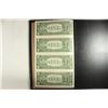 Image 2 : UNCUT SHEET OF 4-2003-A $1 FRN'S CRISP UNC IN