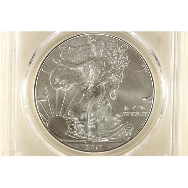 2017 AMERICAN SILVER EAGLE PCGS MS70