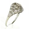 Image 5 : Antique Art Deco 18k Gold 1 ctw Old Cut Diamond Dome Filigree Dinner Cocktail Ri