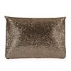 Image 2 : Black and Metallic Gold Evening Envelope Clutch