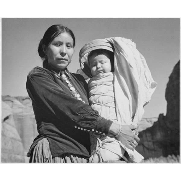 Adams - Dinee Woman and Infant, Canyon de Chelle, Arizona