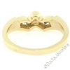 Image 4 : Unique 14K Yellow Gold 0.24 ctw Round Brilliant Cut Diamond V Channel Band Ring