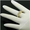 Image 5 : Unique 14K Yellow Gold 0.24 ctw Round Brilliant Cut Diamond V Channel Band Ring