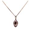 Image 1 : 3.88 ctw Morganite and Diamond Pendant With Chain - 14KT Rose Gold