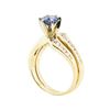 Image 4 : 1.85 ctw Blue Sapphire and Diamond Ring - 14KT Yellow Gold