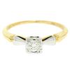 Image 1 : 14k Yellow & White Gold 0.14 ctw VS F Diamond Solitaire Engagement Ring