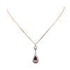 Image 2 : 3.02 ctw Morganite and Diamond Pendant With Chain - 14KT Rose Gold