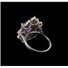 Image 3 : 14KT White Gold 2.45 ctw Tanzanite and Diamond Ring