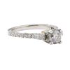 Image 1 : 1.01 ctw Diamond Ring - Platinum