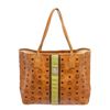 Image 1 : MCM Cognac Coated Canvas Shopper Tote Bag