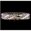 Image 2 : 3.52 ctw Diamond Bracelet - 14KT White Gold