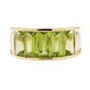 Image 2 : 4.50 ctw Peridot Ring - 14KT Yellow Gold