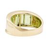 Image 3 : 4.50 ctw Peridot Ring - 14KT Yellow Gold