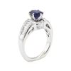 Image 4 : 2.01 ctw Sapphire and Diamond Ring - 14KT White Gold