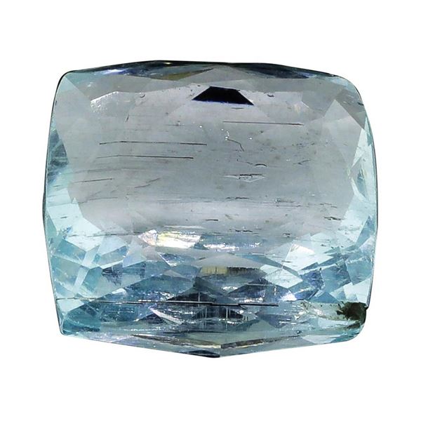 7.68 ct.Natural Cushion Cut Aquamarine