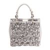 Image 1 : Michael Kors Silver Flora Burst Shoulder Bag