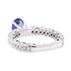 Image 3 : 1.87 ctw Blue Sapphire And Diamond Ring - 14KT White Gold