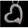 Image 1 : 14KT White Gold 1.35 ctw Diamond Pendant With Chain