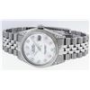 Image 6 : Rolex Mens Stainless Steel Mother Of Pearl Diamond Lugs 36MM Datejust Wristwatch